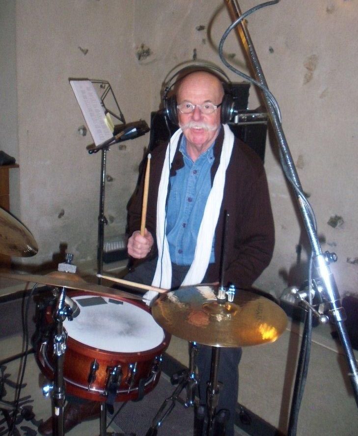 Séance d'enregistrement de Jean Gagneau en 2015, Jean-Jacques silly à la batterie