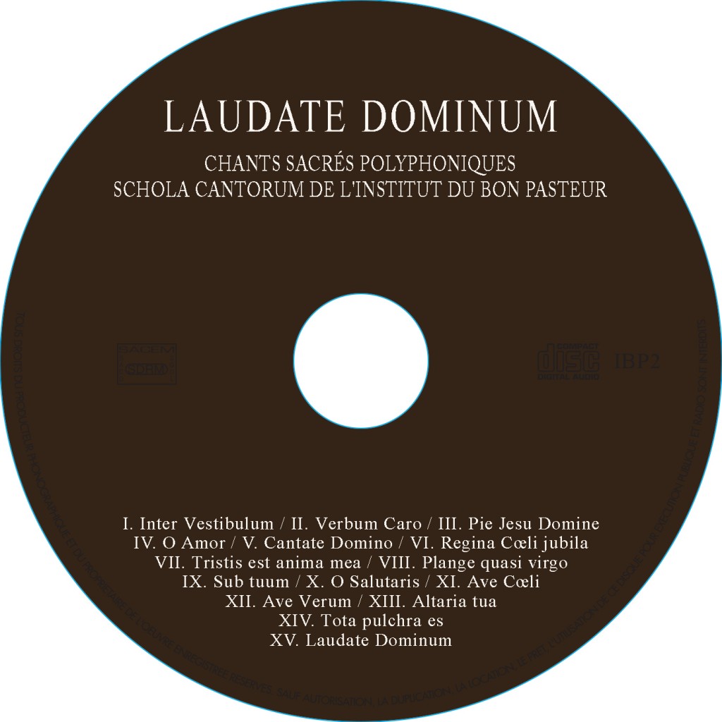 rond CD Laudate Dominum,